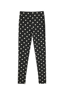 Leggings Coton - Pois Noir
