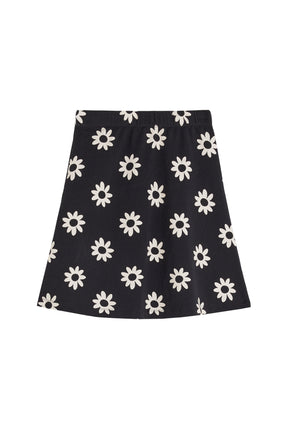 Jupe courte Coton - Dahlia Noir