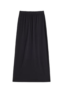 Long Cotton Skirt - Black
