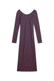 Robe Tube Coton - Mini Fleurs Fuchsia