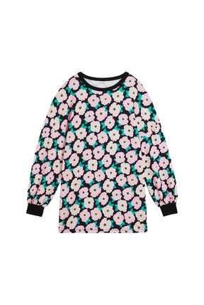 100% Organic Cotton Sweatshirt Dress - Bougainvillea Bico