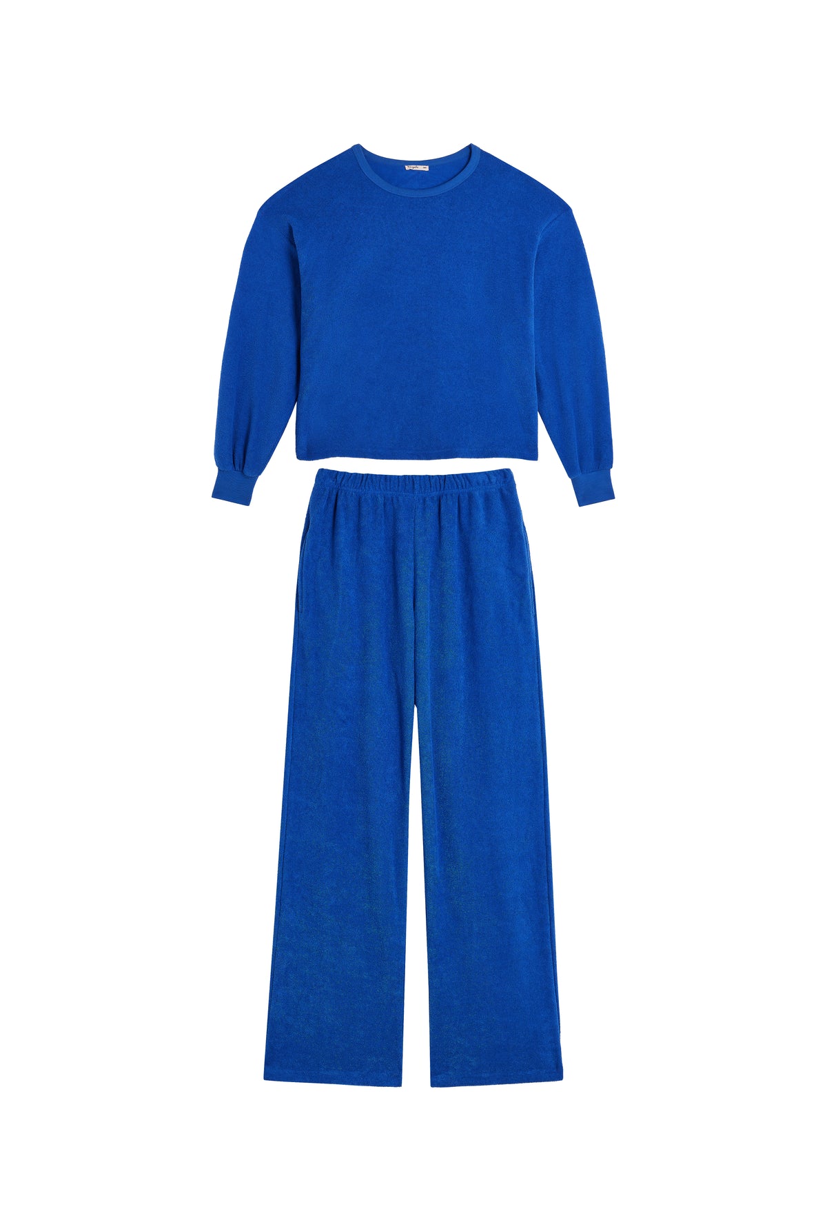 Sweat & Pantalon Cocoon Coton BIO - Bleu Klein