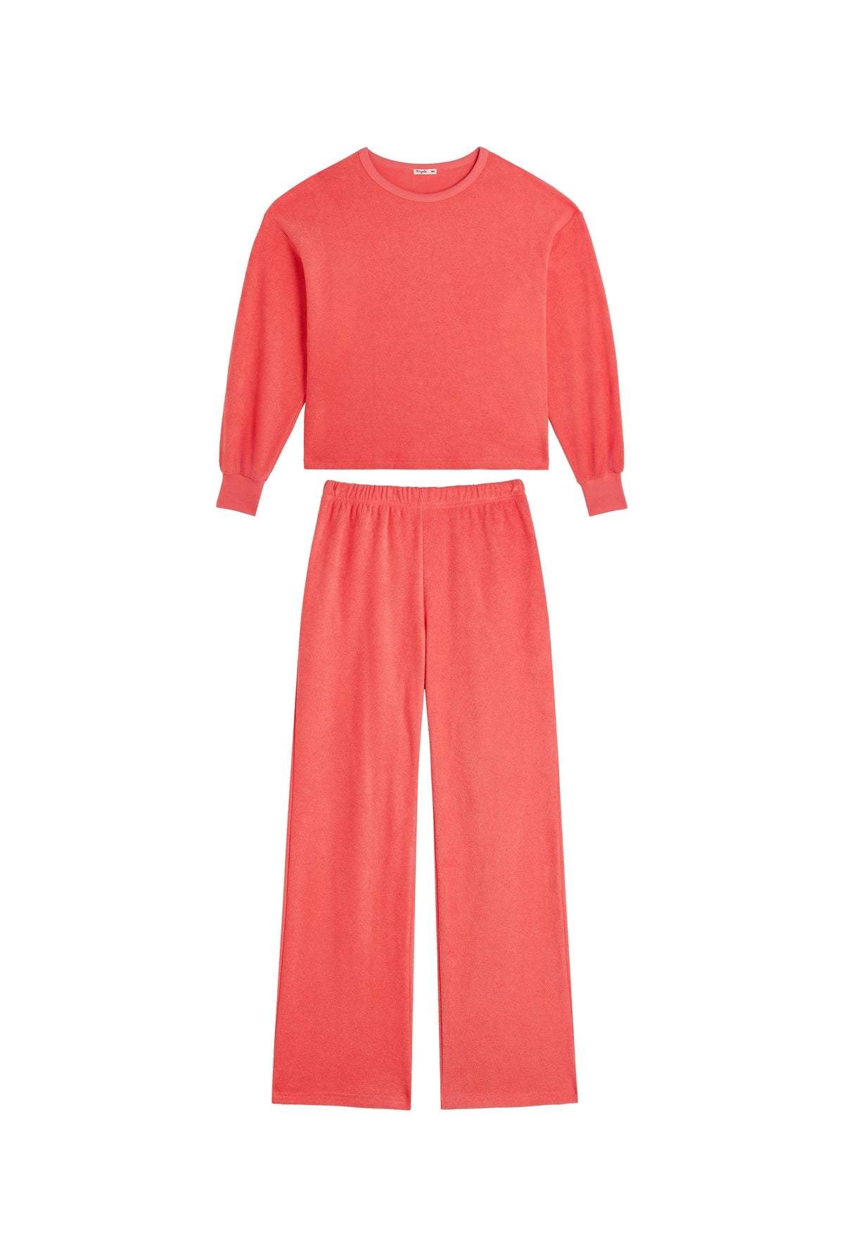 Organic Cotton Cocoon Sweatshirt & Pants - Pink