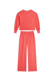 Organic Cotton Cocoon Sweatshirt & Pants - Pink