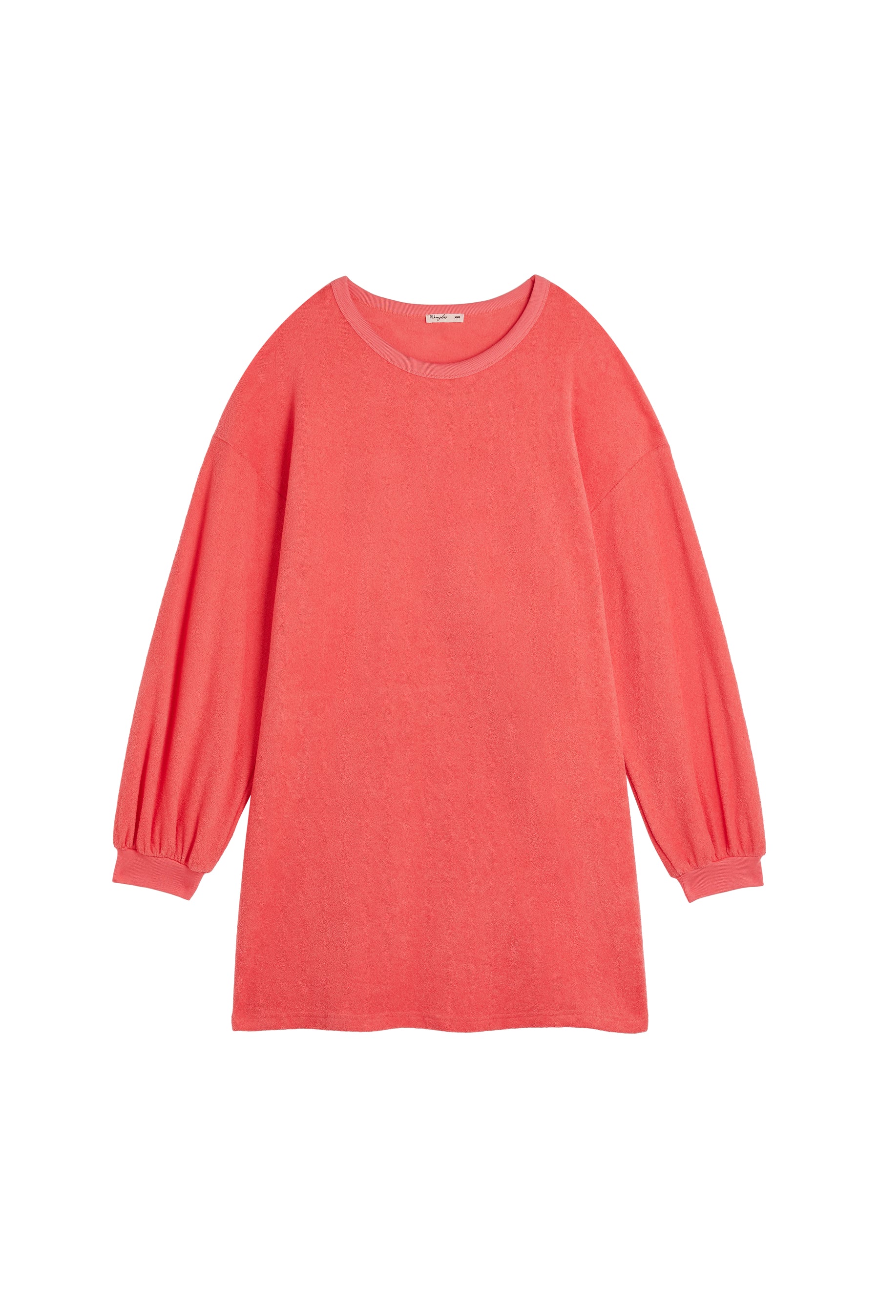 Robe Sweat Cocoon Coton BIO - Rose