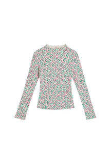 Rolled Hem Finishes - Pink Mini Flowers