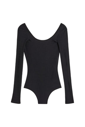 Organic Cotton Bodysuit - Black