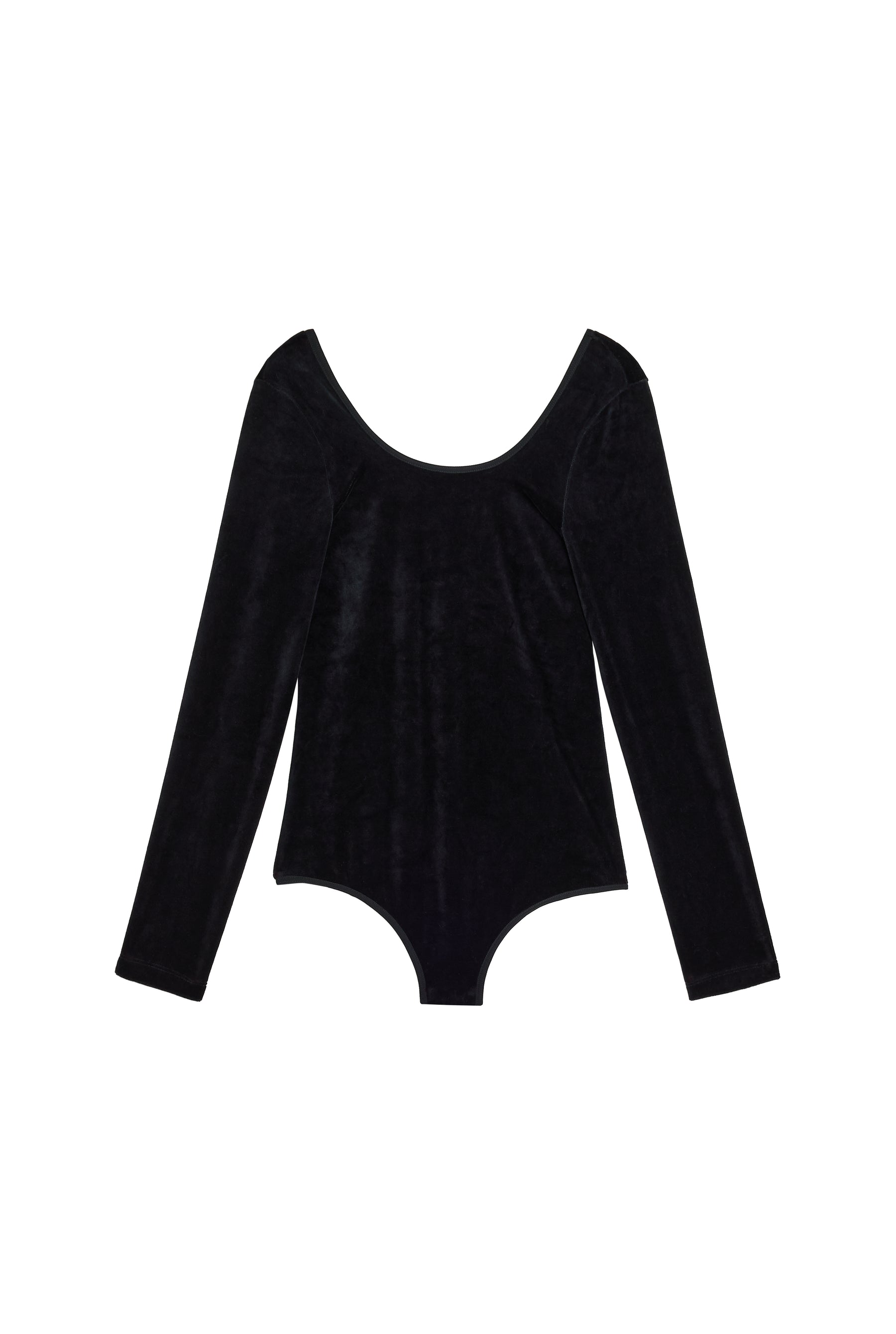 Velvet Bodysuit - Black