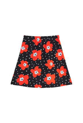 Jupe courte Coton - Atlas rouge