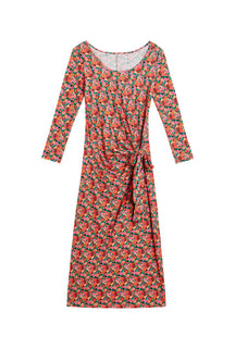 Robe Longue Nouée Coton BIO - Aquarelle