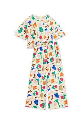 Pyjama Long Gaufré Coton BIO - Mini Souk Maroc