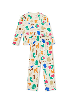 Long-sleeved children's pajamas - Petit Souk Maroc