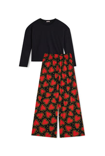 Pyjama Manches Longues Coton BIO - Habibi Noir