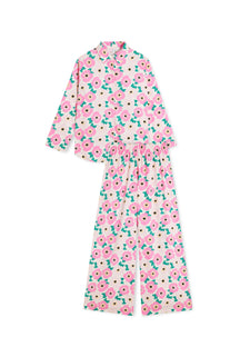 Pyjama Long Flanelle - Bougainvillier Bico