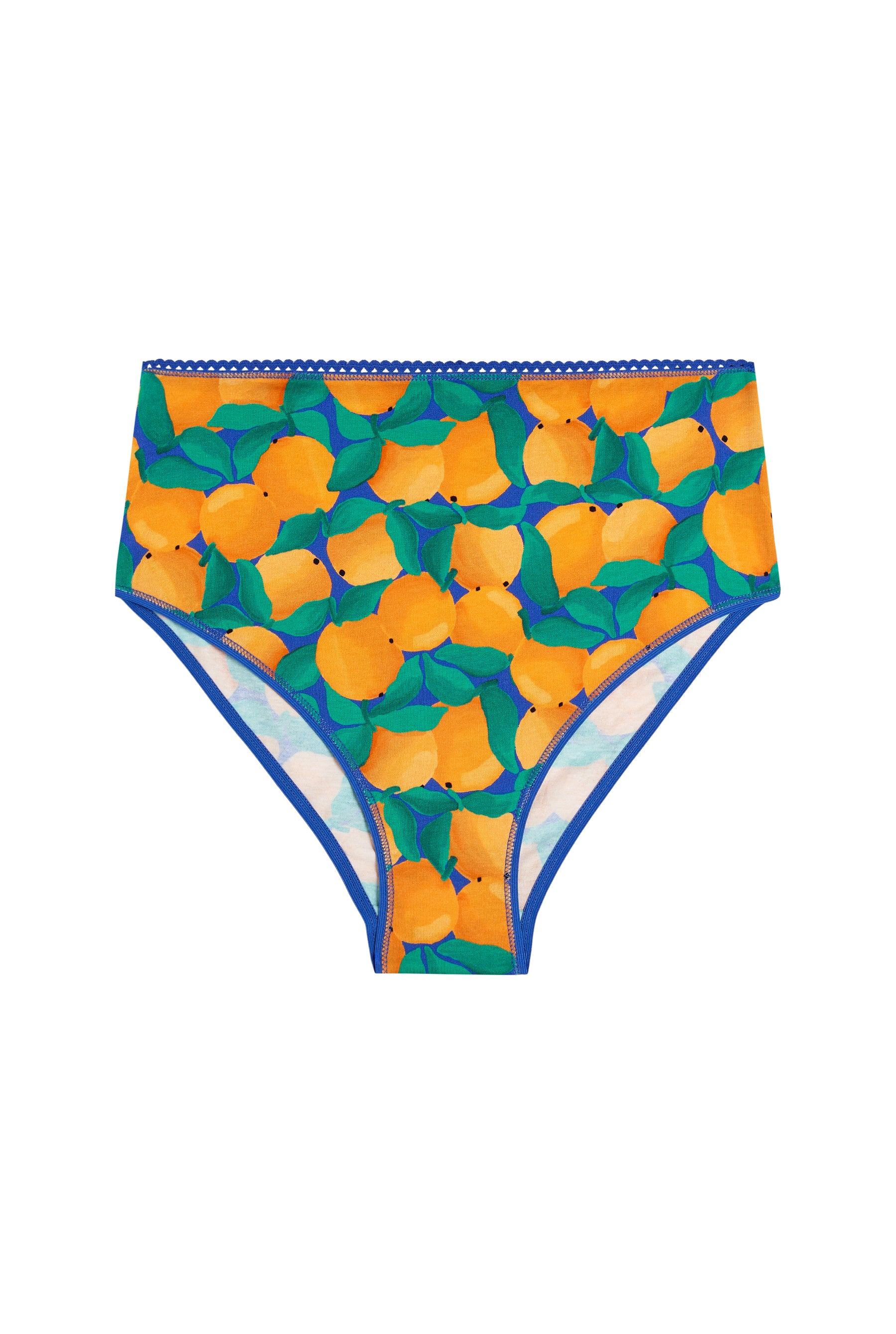 Culotte Taille Haute Coton BIO - Tangerine