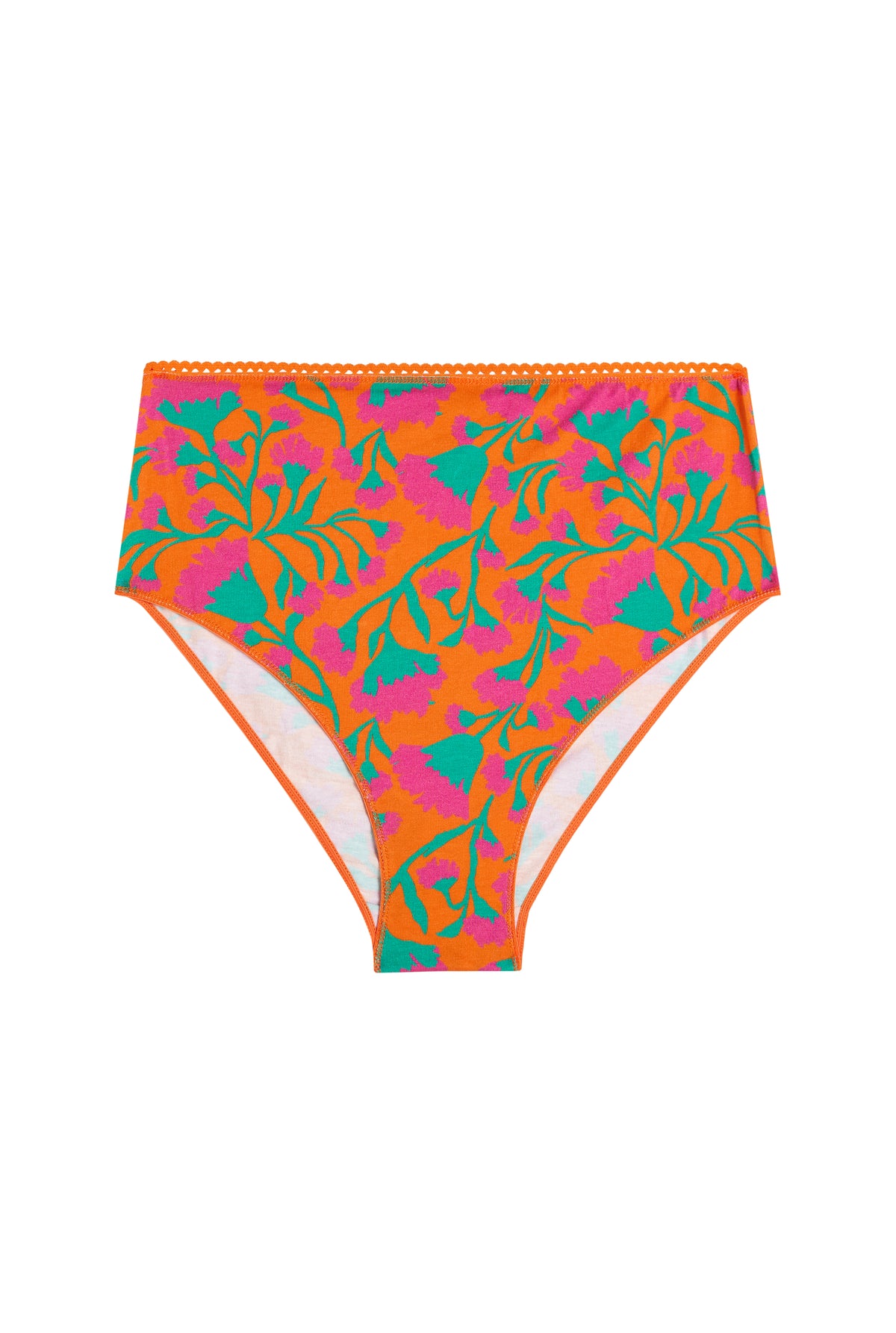 Culotte Taille Haute Coton BIO - Néroli Fuchsia