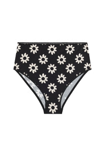 Culotte Taille Haute Coton BIO - Dahlia Noir