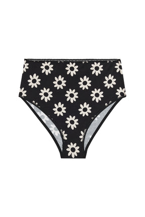 Organic Cotton High-Waisted Briefs - Dalia Black
