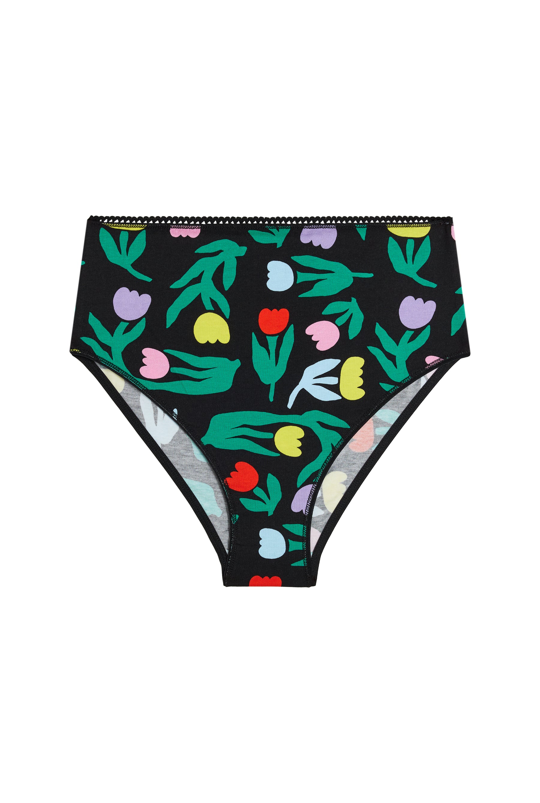 Culotte Taille Haute Coton BIO - Tulipia Noir