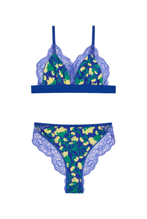 BRASSIÈRE + CULOTTE BI-MATIÈRE - Néroli