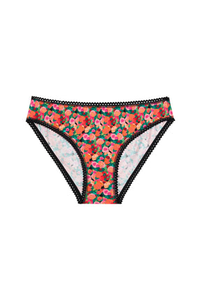 Organic Cotton Briefs - Black Watercolour