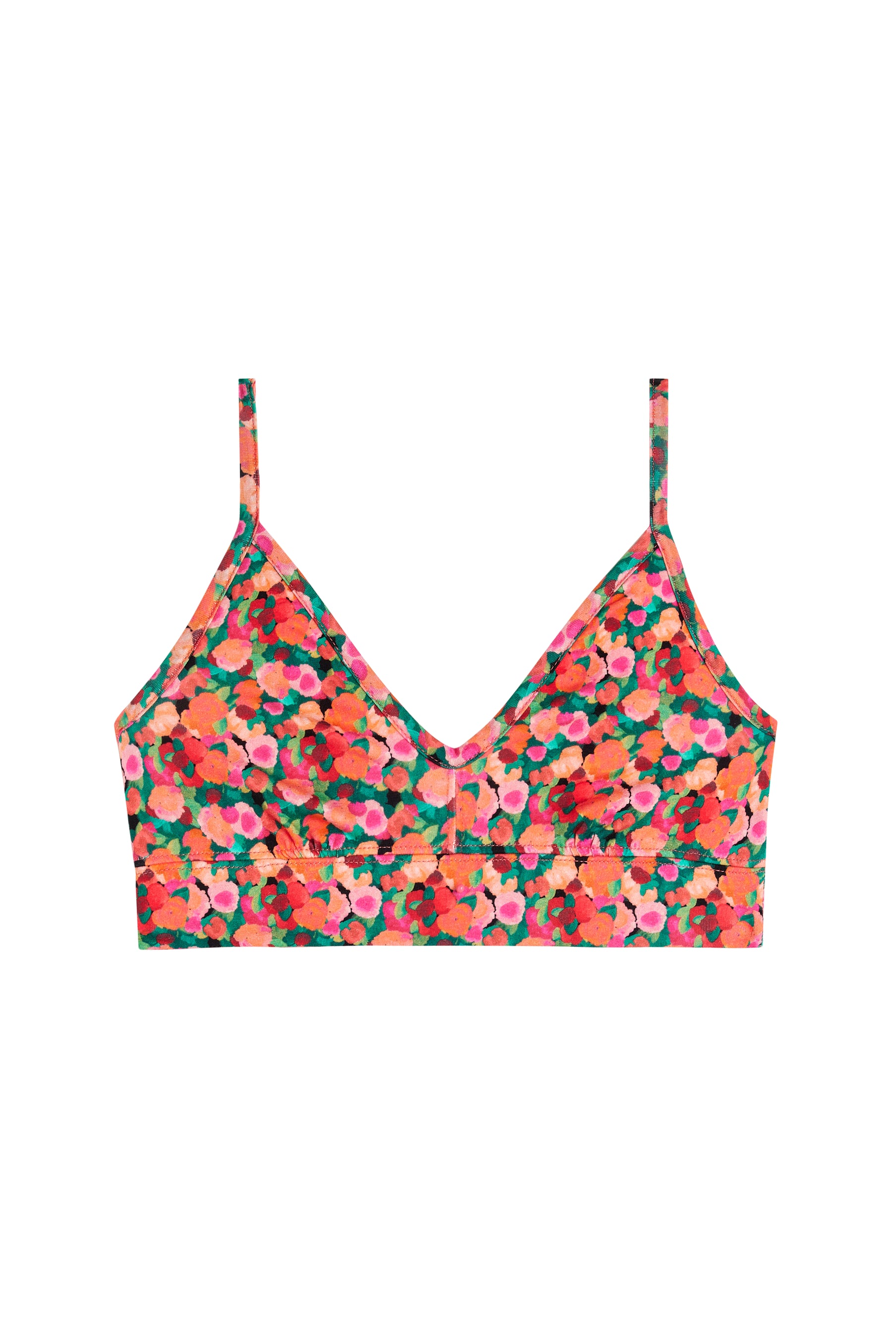 Brassière Coton BIO - Aquarelle Noir