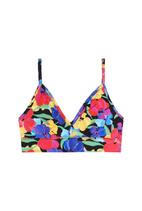 Organic Cotton Bralette - Night Flower Multico