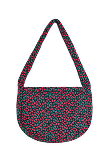 Sac matelassé - Mini Fleurs Fuchsia