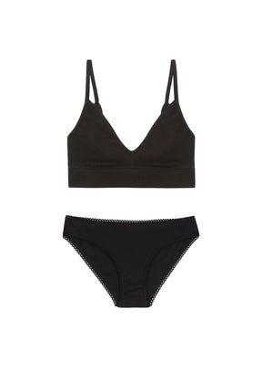 1 BRASSIERE + 1 CULOTTE - Pirate Black