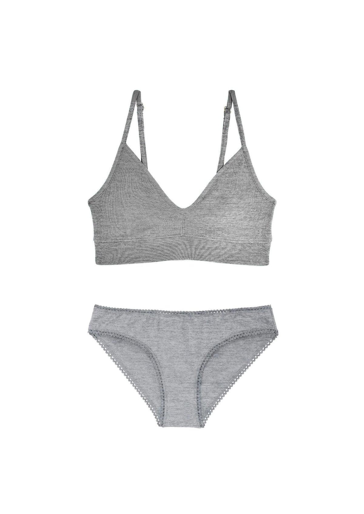 1 BRASSIERE + 1 CULOTTE - Gris Chiné