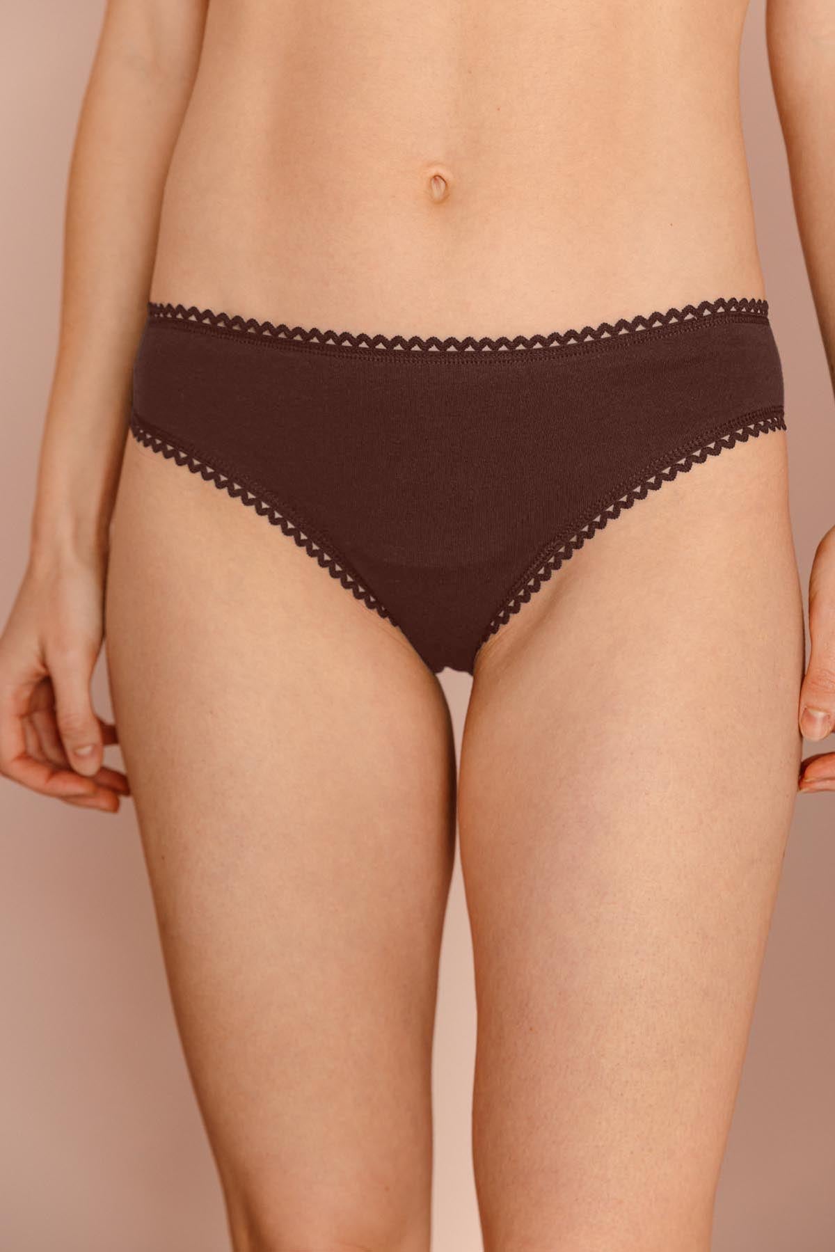 Culotte Coton BIO - Marron foncé