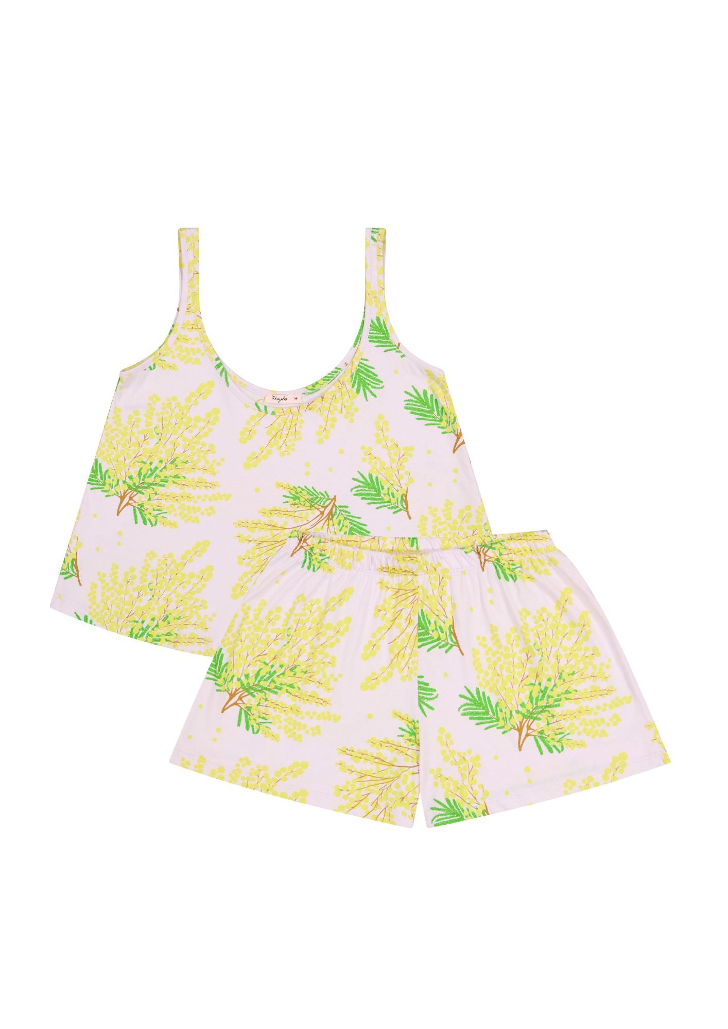 Pyjama Débardeur Coton BIO - Mimosa Lilas