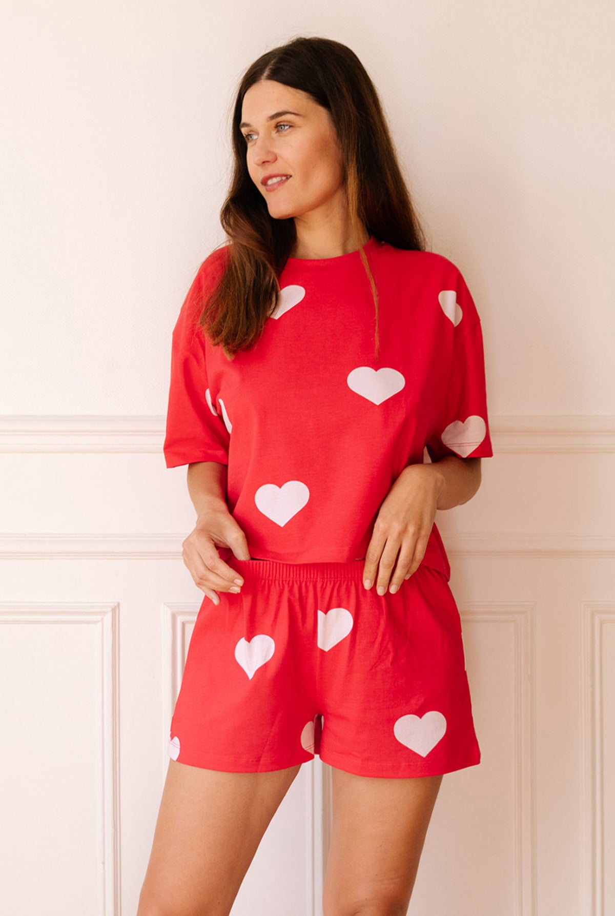 Kamila  fait du 34 et porte une taille S*Pyjama coton BIO - Big Love - Pyjamas - We Are Jolies