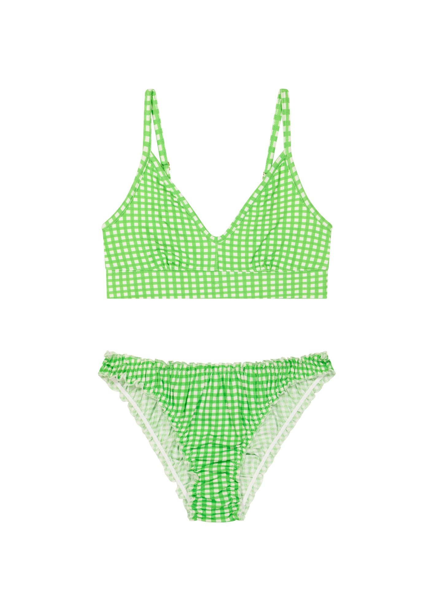 1 BRASSIÈRE + 1 BLOOMER - Vichy Vert