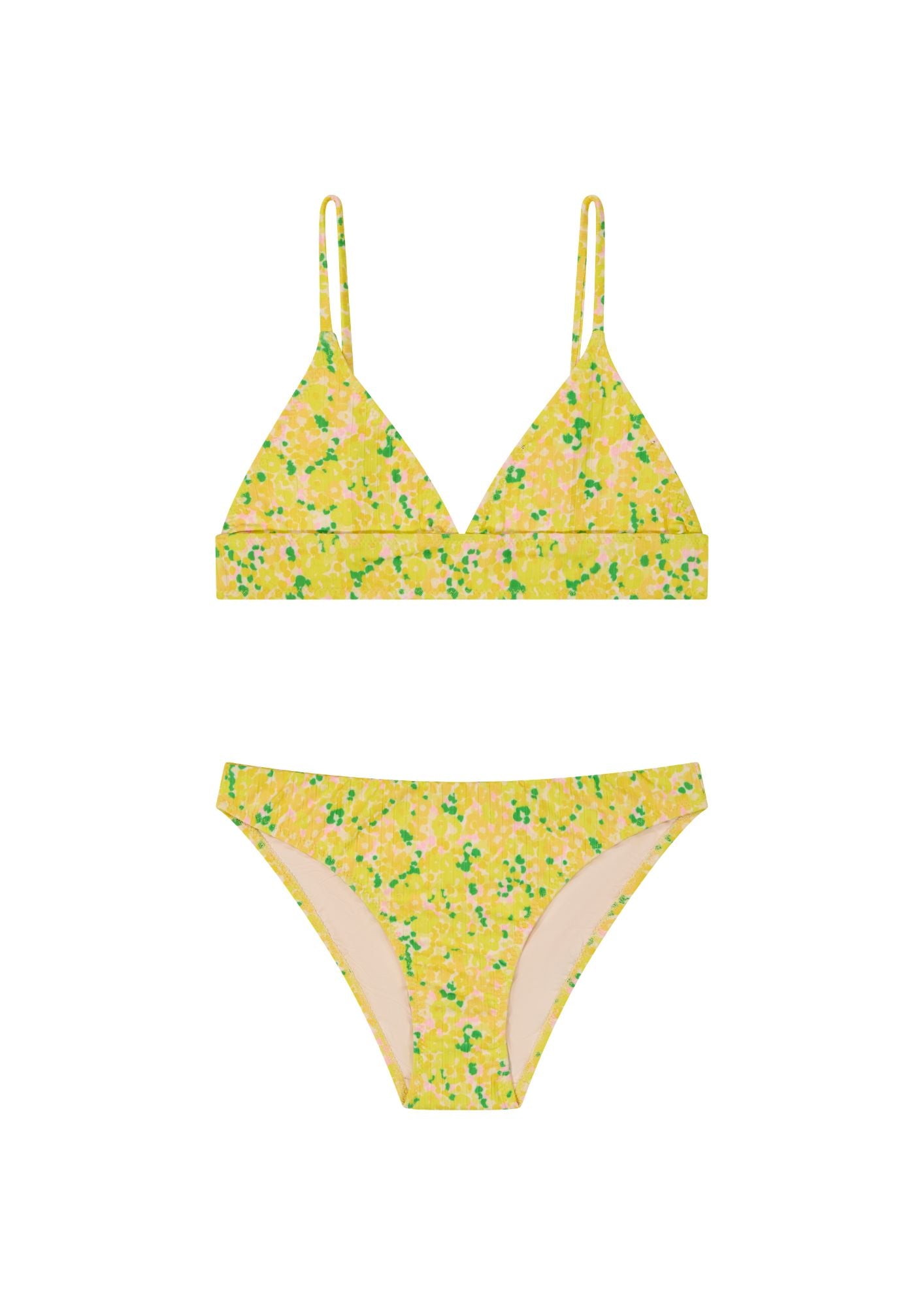 Maillot 2 pièces Brésilien - Confettis Jaune