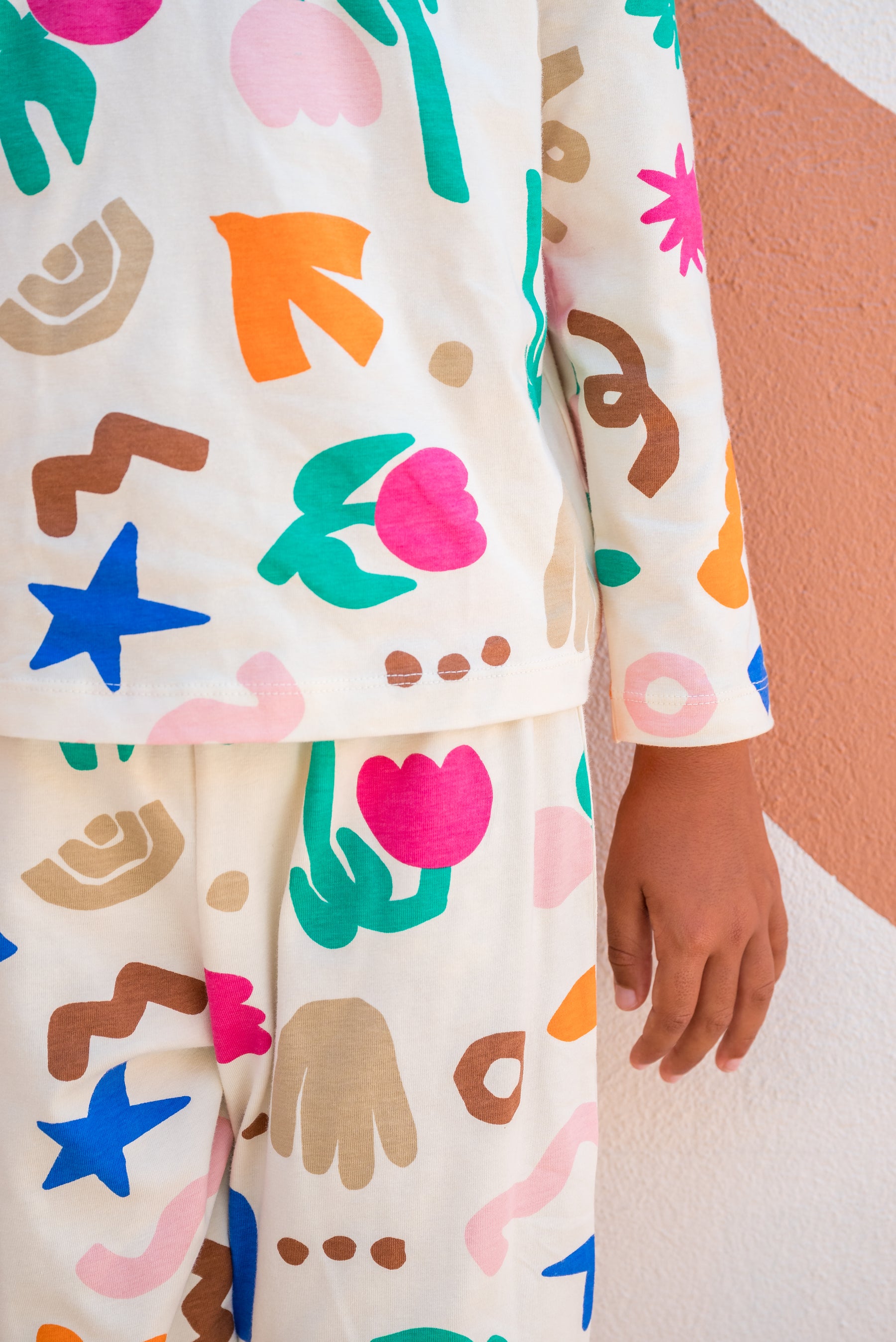 Long-sleeved children's pajamas - Petit Souk Maroc