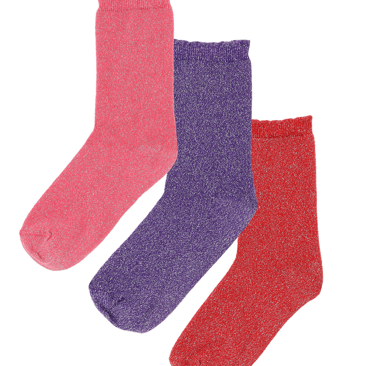 Lot de 3 paires de chaussettes à paillettes