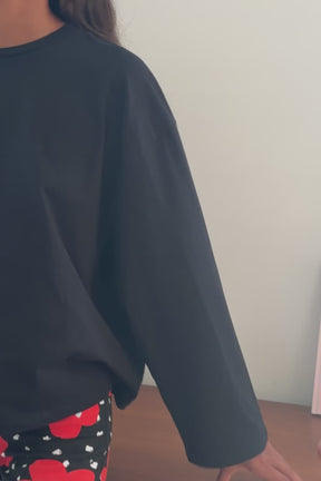 Oversized T-shirt - Black