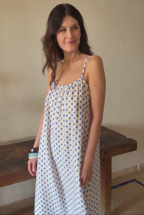 Robe Longue à Bretelles - Abeille