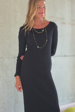 Robe Tube 100% Coton BIO - Noir