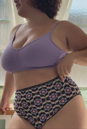 Culotte Taille Haute Coton BIO - Sheila Violet