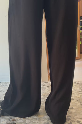 Fluid Viscose Trousers - Black