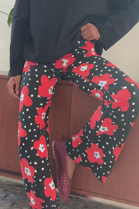 Pantalon Coton BIO Évasé - Atlas rouge