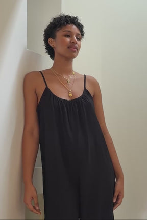 Combinaison à Bretelles - Noir