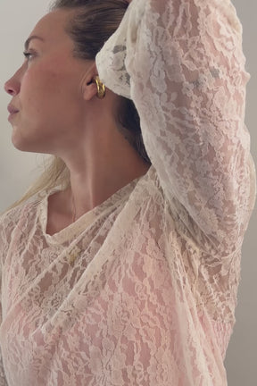 Lace Top - Beige