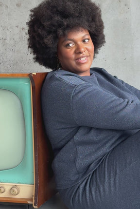 Ensemble à Paillettes - Bleu Nuit