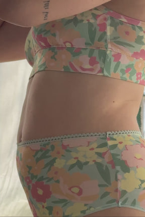 Culotte Taille Haute Coton BIO - Allamanda Vert