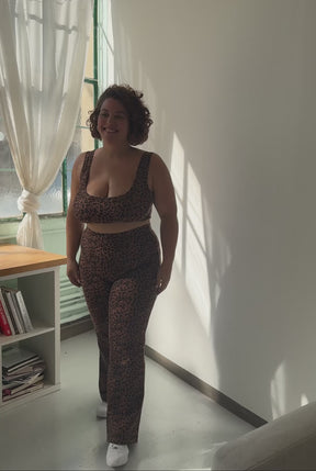 Top Viscose - Léopard Marron