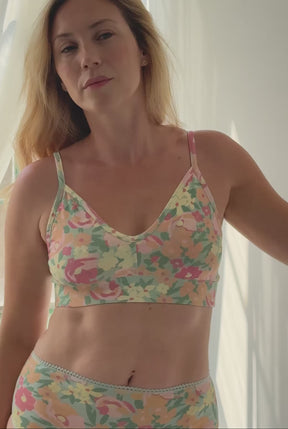 Brassière Coton BIO - Allamanda Vert