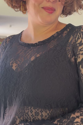 Lace Top - Black